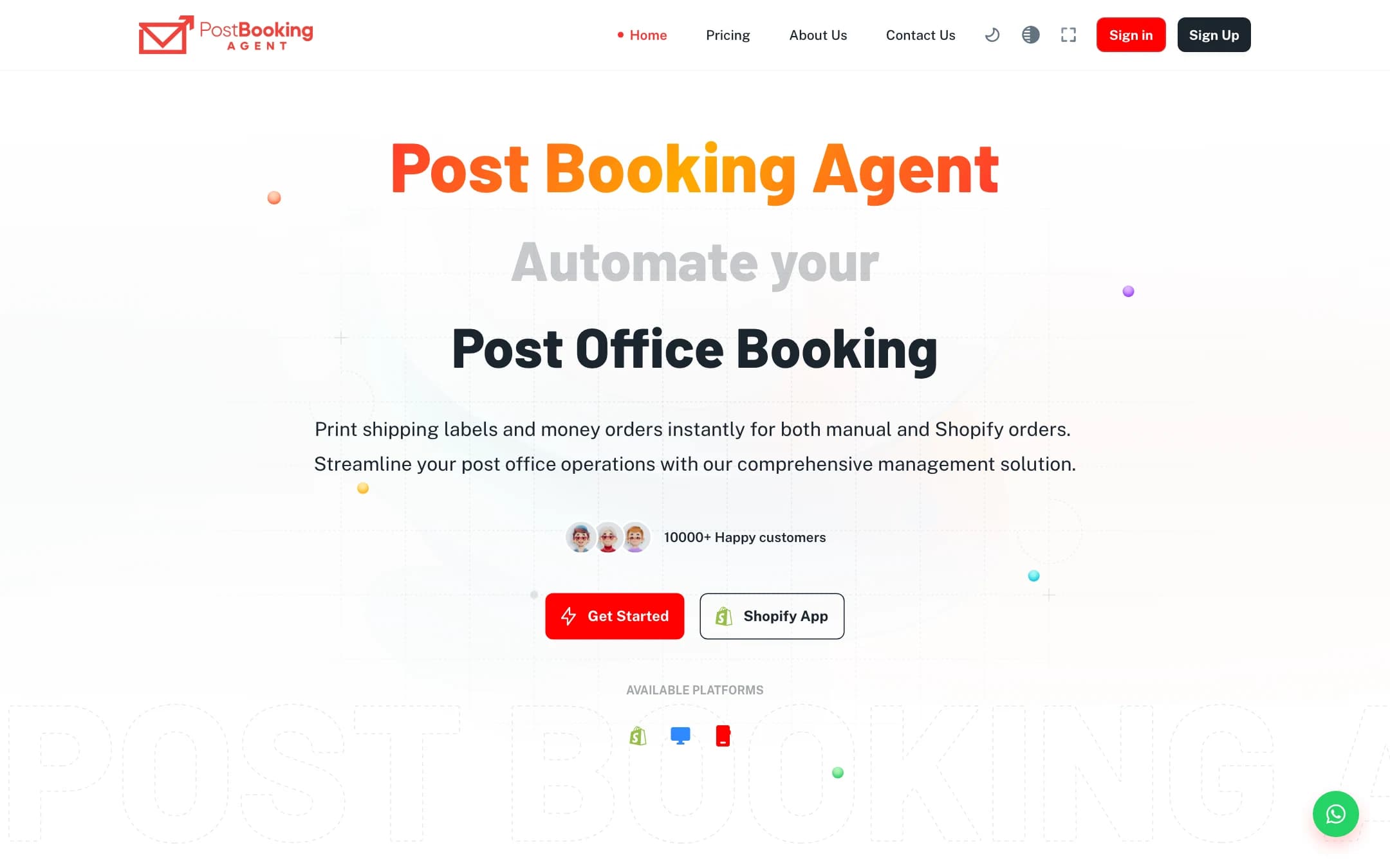 Post Booking Agent — live desktop capture